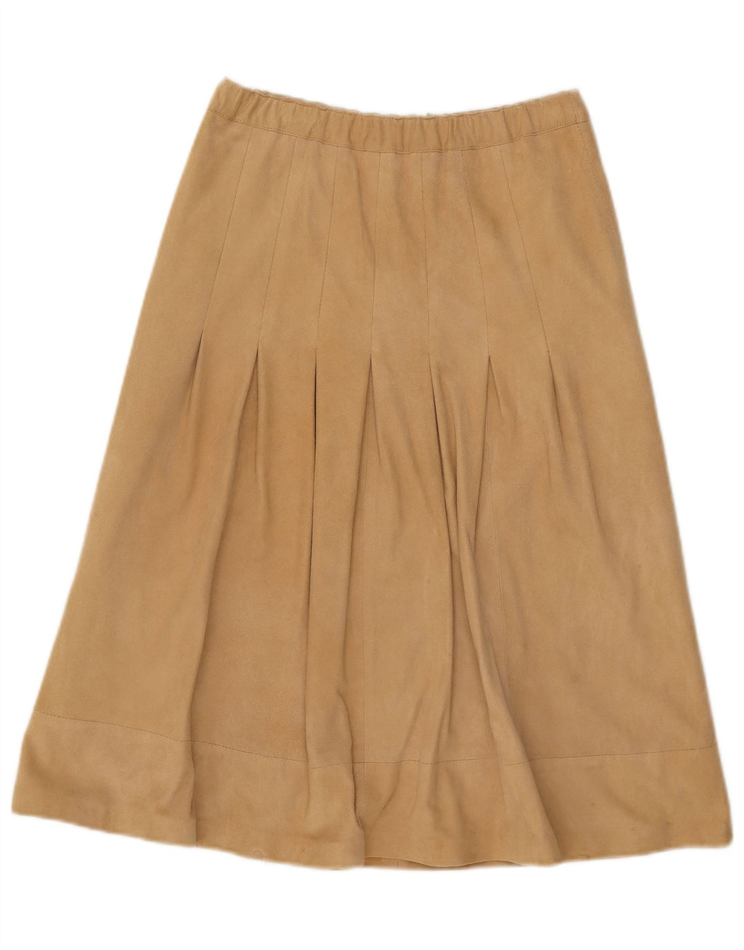 Vintage Damen Wildlederrock W30 Medium Beige Leder