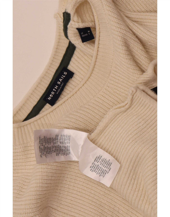 North Sails Damen-Pullover mit Rundhalsausschnitt, Gr. 10, Beige, Viskose
