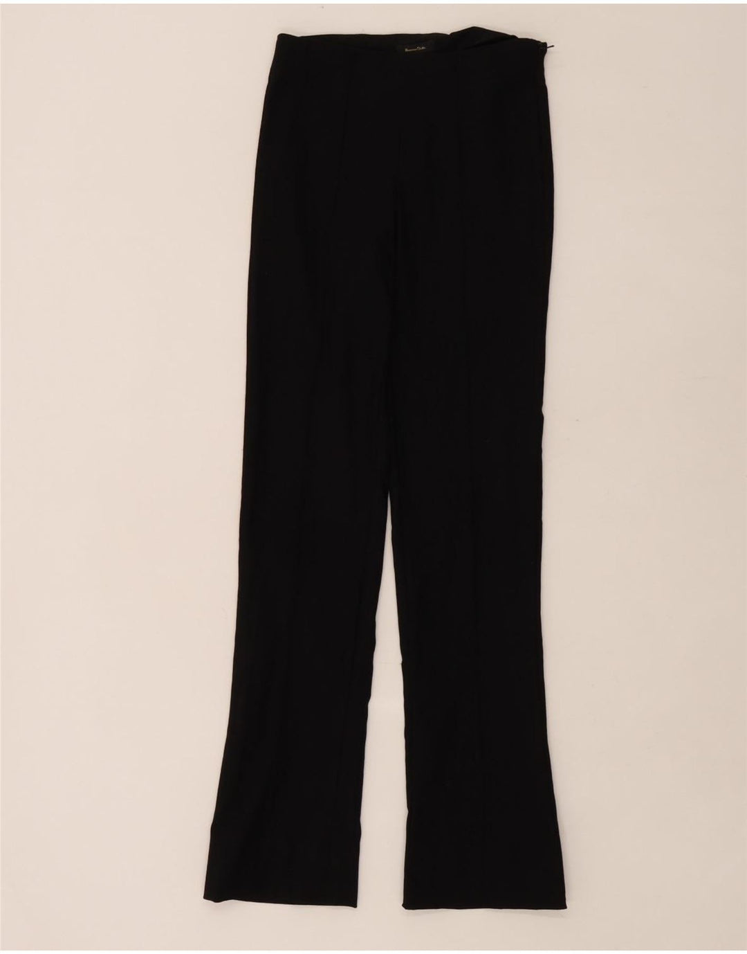 Massimo Dutti Damen Bootcut-Hose EU 34 2XS W26 L30 Schwarze Viskose