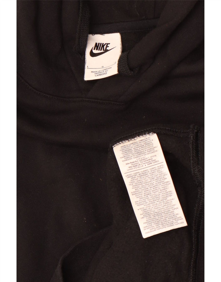 Nike Herren Kapuzenpullover, groß, aus schwarzer Baumwolle