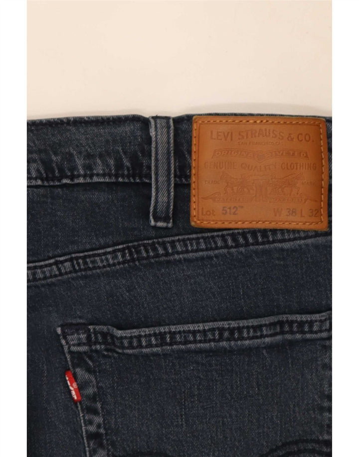 Levi's Herren 512 Slim Tapered Jeans W38 L32 Marineblau