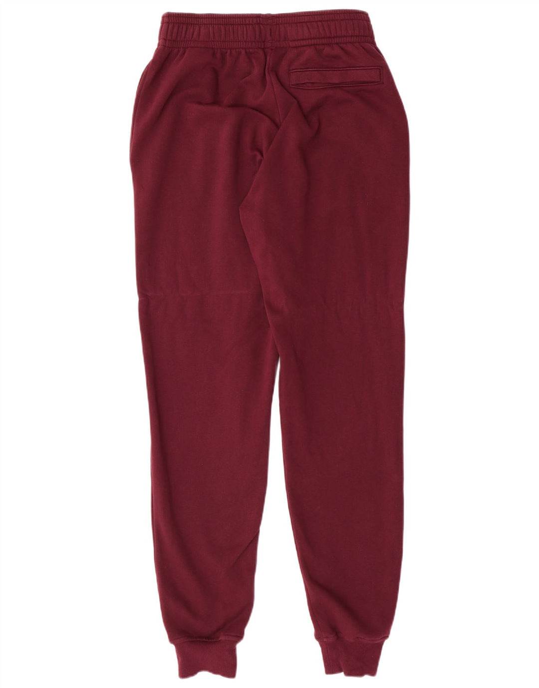 UNDER ARMOUR Mens Tracksuit Trousers Joggers Small  Maroon Cotton