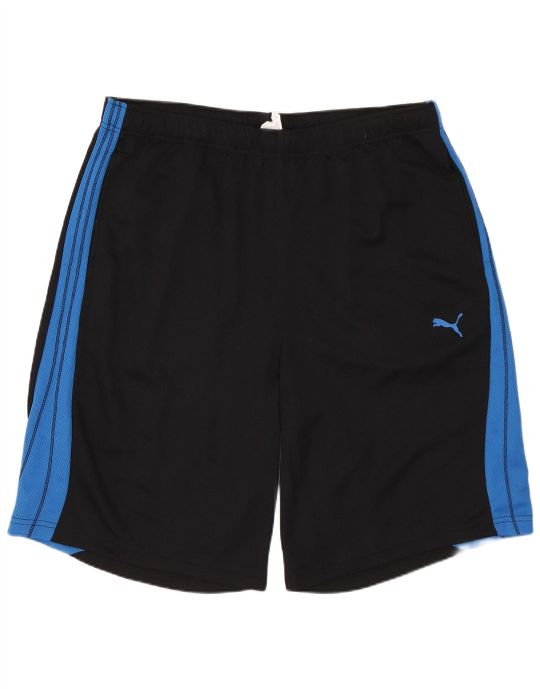 PUMA Herren-Sportshorts, groß, schwarzes Farbblock-Polyester