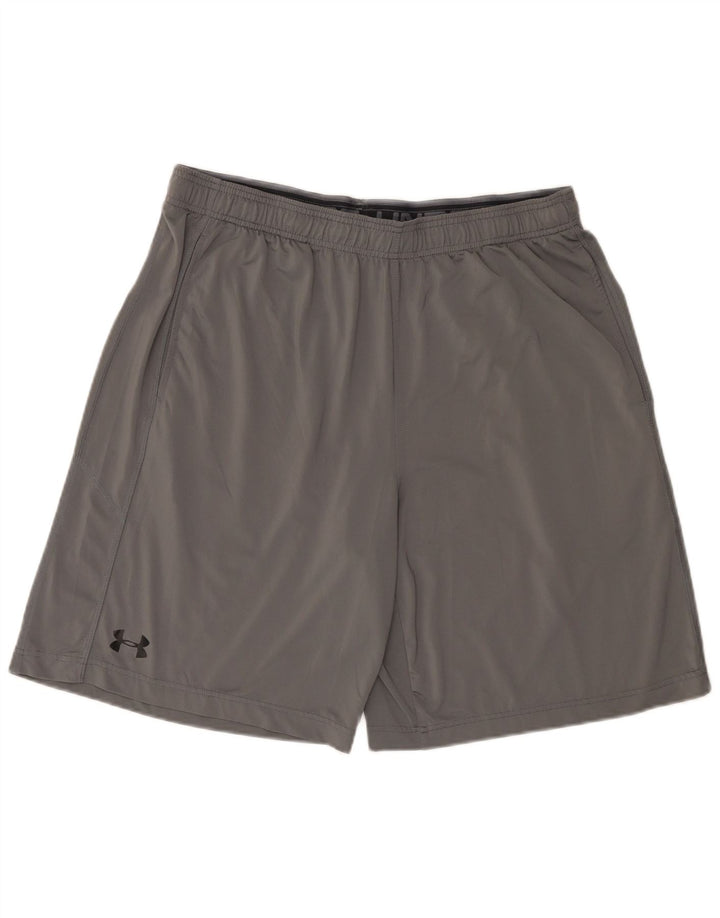 Under Armour Herren Sportshorts XL Grau Polyester