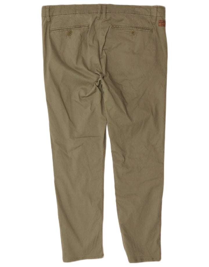 Calvin Klein Jeans Slim Chino-Hose für Herren, W32, L27, Khaki, Baumwolle, klassisch