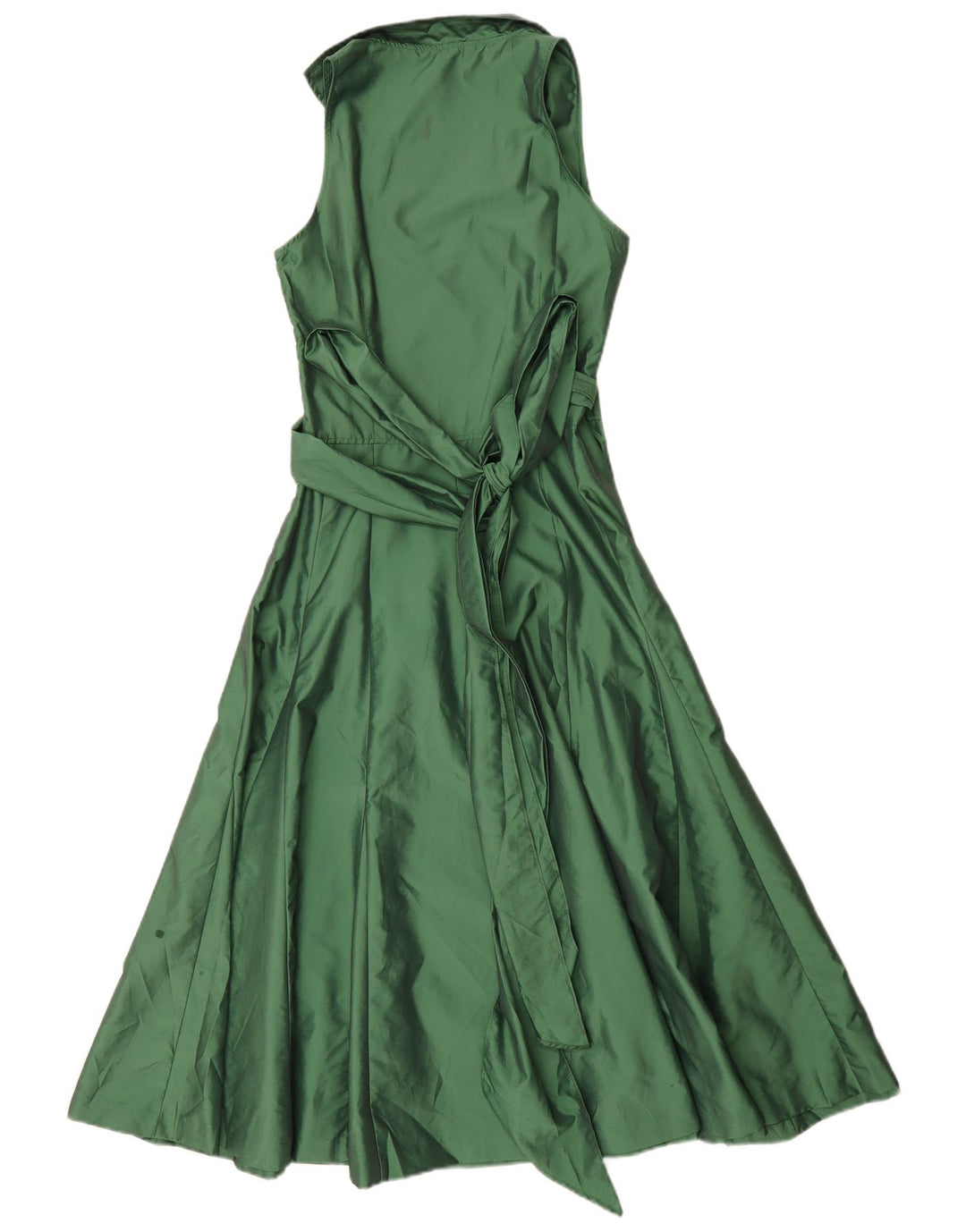Ärmelloses Maxikleid für Damen von Zara, Gr. 10, Größe S, Grün, Polyester