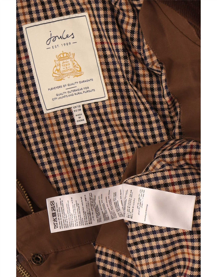 Übergroße Utility-Jacke von Joules für Damen, UK 10, klein, Braun, Farbblock