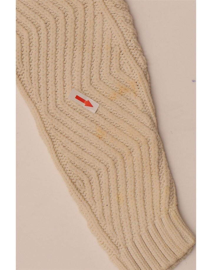 Marks & Spencer Damen-Pullover mit V-Ausschnitt, Gr. 10, Größe S, gebrochenes Weiß