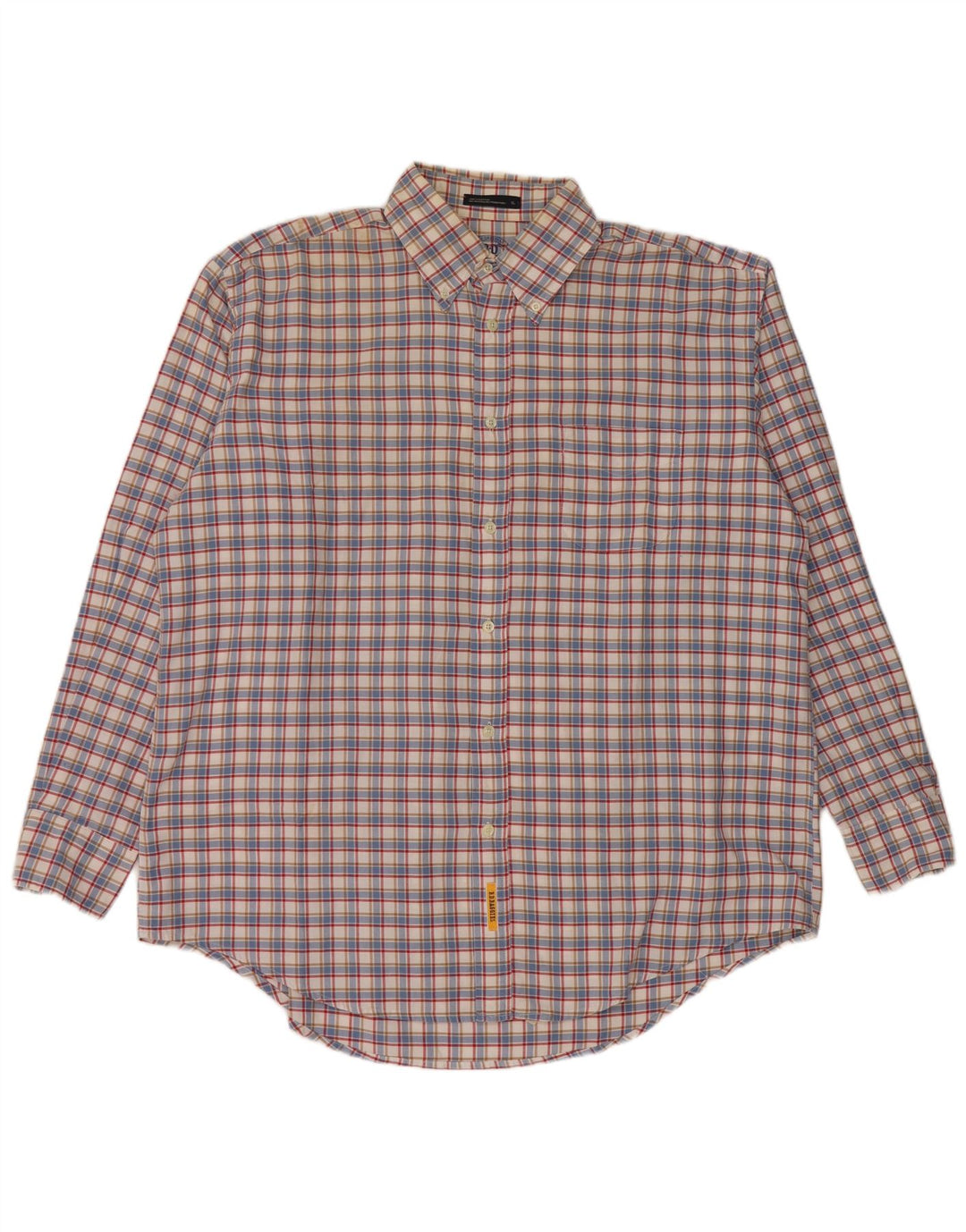 B.D. Baggies Herren-Flanellhemd XL, blau kariert, Baumwolle