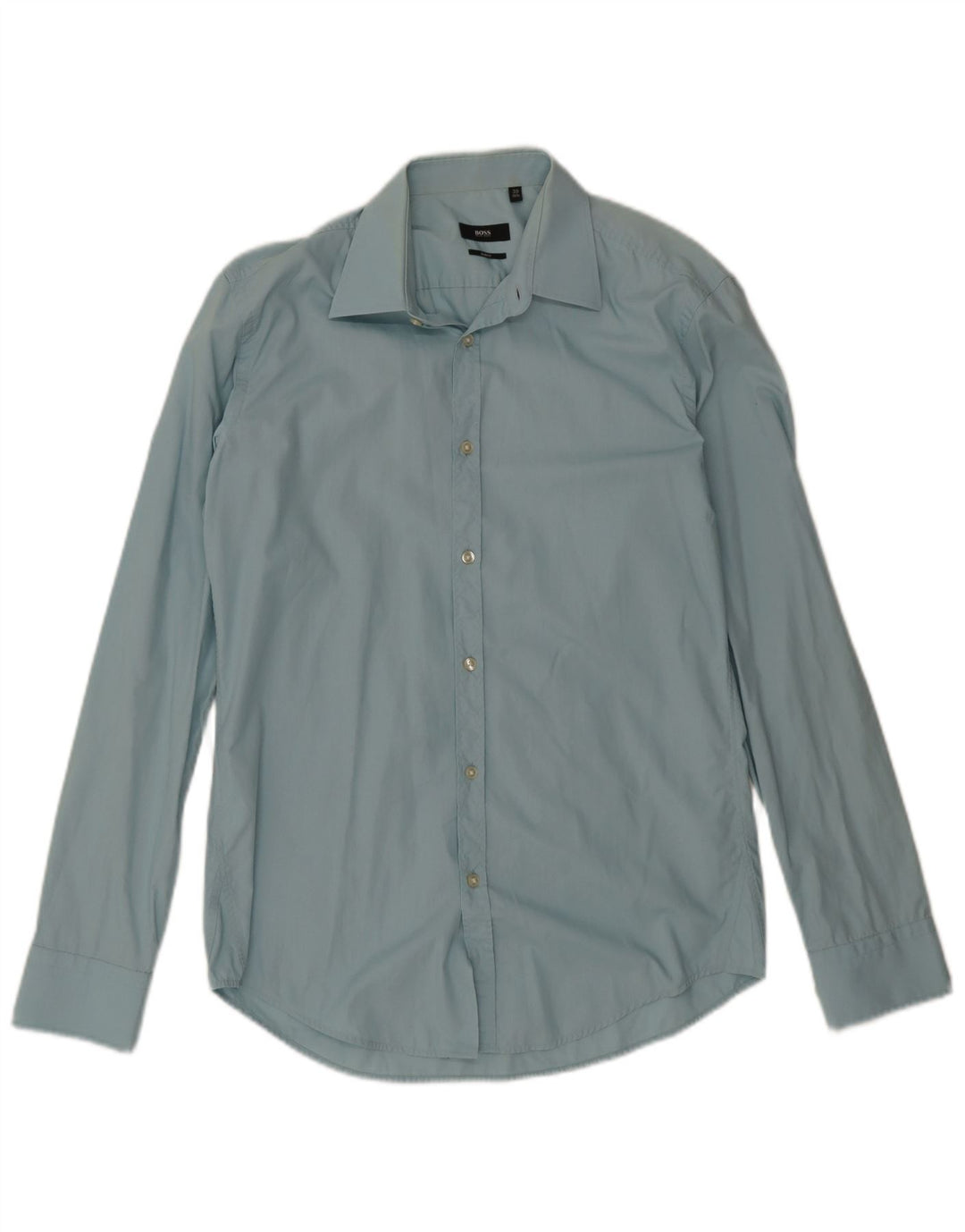 Hugo Boss Herren Slim Fit Hemd Größe 39 15 1/2 Mittelblau