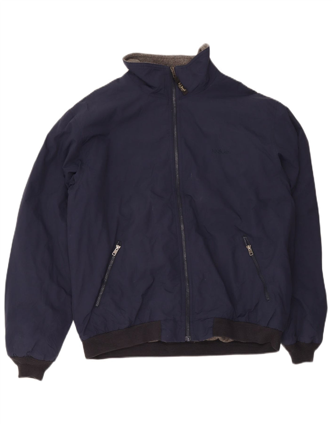 L.L.Bean Herren Bomberjacke UK 40 Large Marineblau Polyester