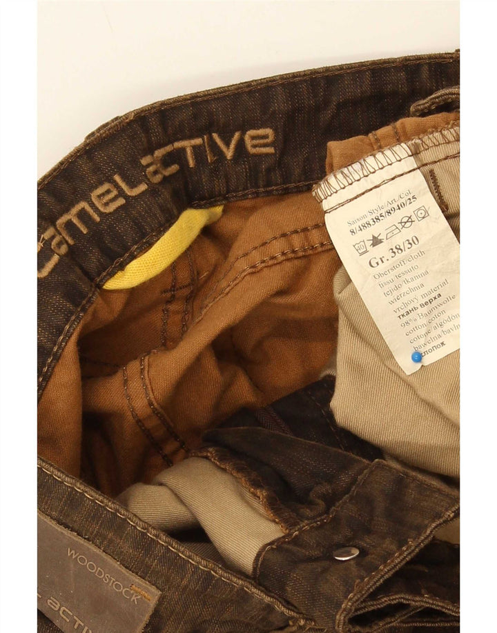 Camel Active Herren Straight Jeans W38 L30 Braune Baumwolle