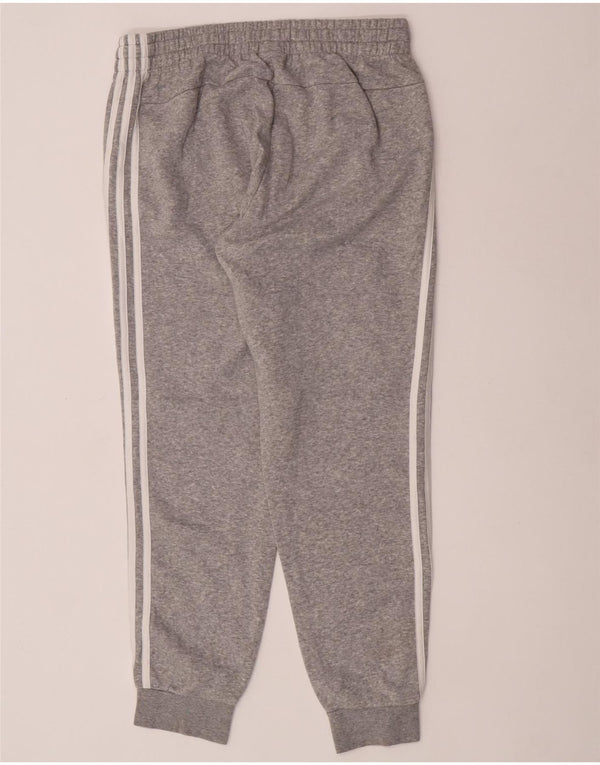 Adidas Damen Trainingshose Jogger UK 16/18 Große graue Baumwolle