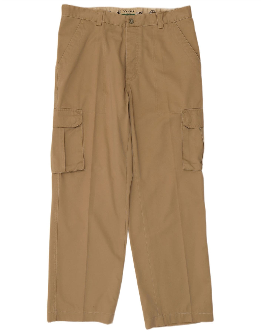 Dockers Herren Khakis Straight Cargo Hose W36 L29 Beige Baumwolle
