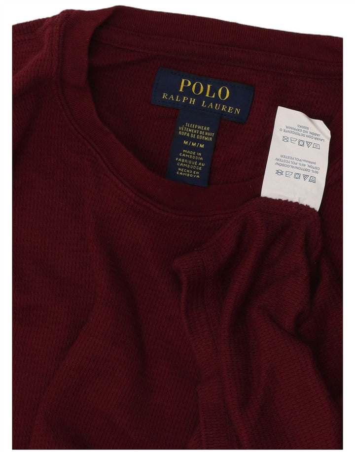 POLO RALPH LAUREN Herren-Oberteil, langärmelig, mittelbraun, Baumwolle