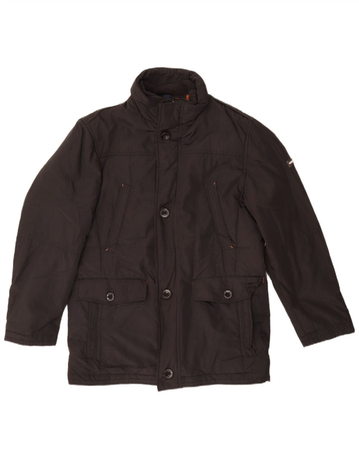 Pierre Cardin Herren-Utility-Jacke UK 40 Large Schwarz Polyester Classic