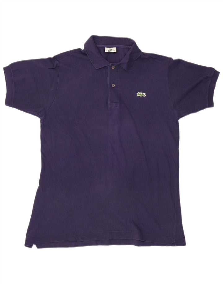 Lacoste Herren-Poloshirt, Größe 3, klein, lila Baumwolle