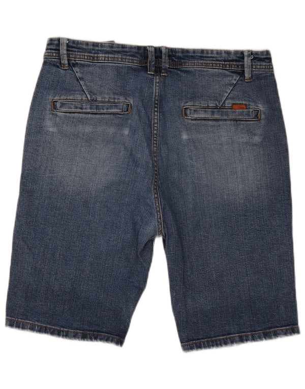 Zara Herren Jeansshorts EU 42 Large W32 Blau