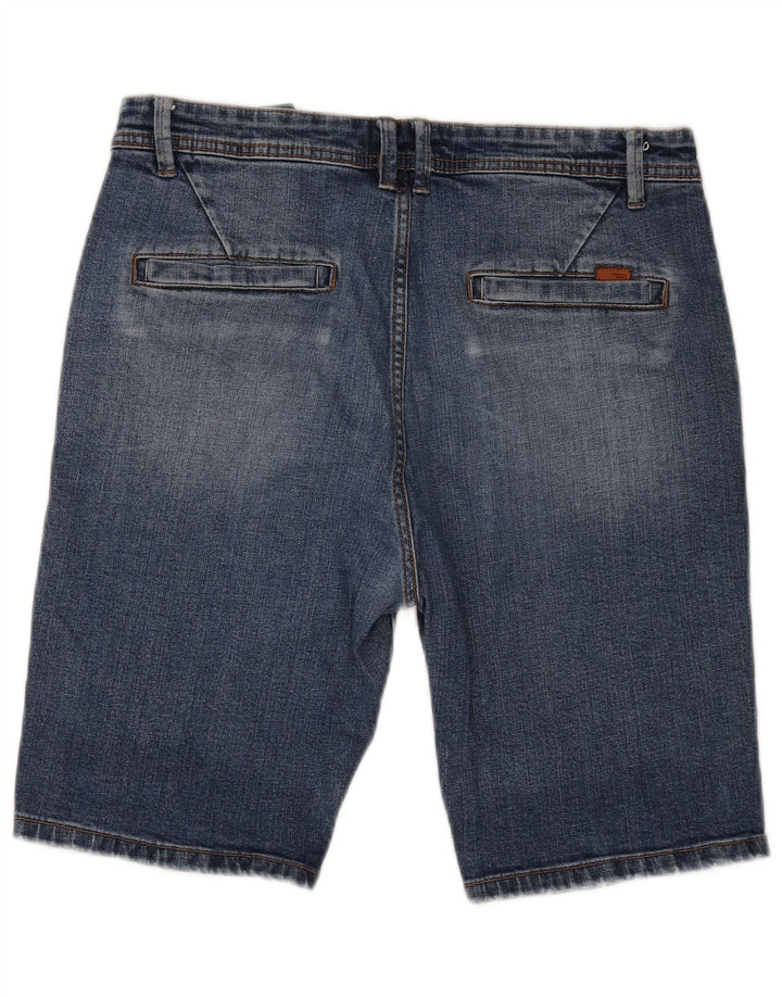 Zara Herren Jeansshorts EU 42 Large W32 Blau