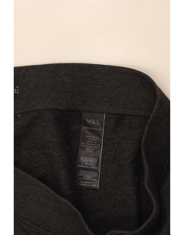 Marks & Spencer Damen Leggings UK 14 Große graue Baumwolle
