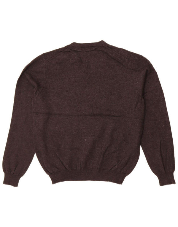 Brooks Brothers Damen-Pullover mit V-Ausschnitt, UK 14, mittelgraue Merinowolle