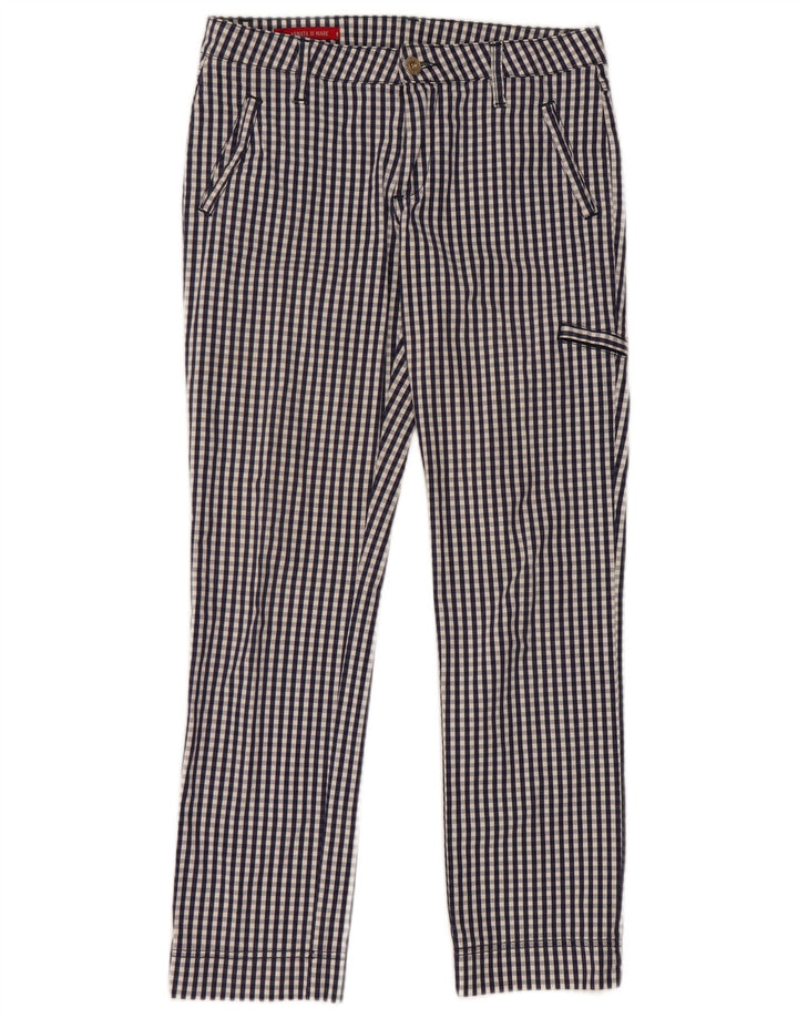Armata Di Mare Damen Chinohose IT 42 Medium W30 L27 Marineblau Gingham