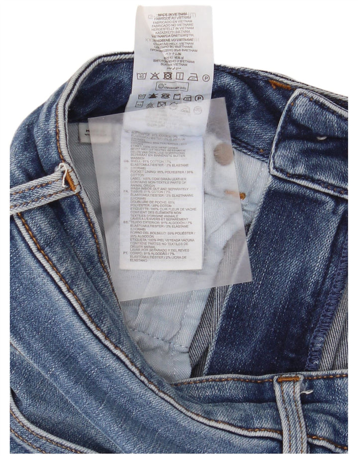 G-Star Damen Distressed Slim Jeans W24 L30 Blaue Baumwolle