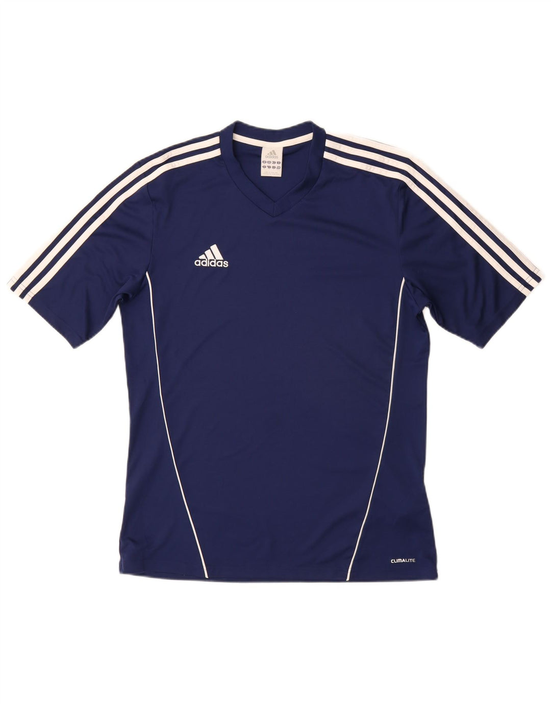 ADIDAS Herren Climalite T-Shirt Top Medium Marineblau Polyester