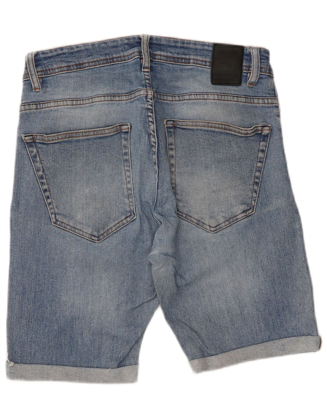 Zara Herren Jeansshorts EU 42 Large W32 Blau