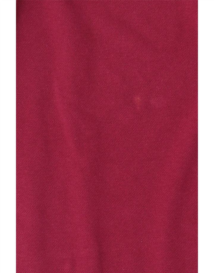 Kappa Herren-Poloshirt, klein, Burgunderrot, Baumwolle