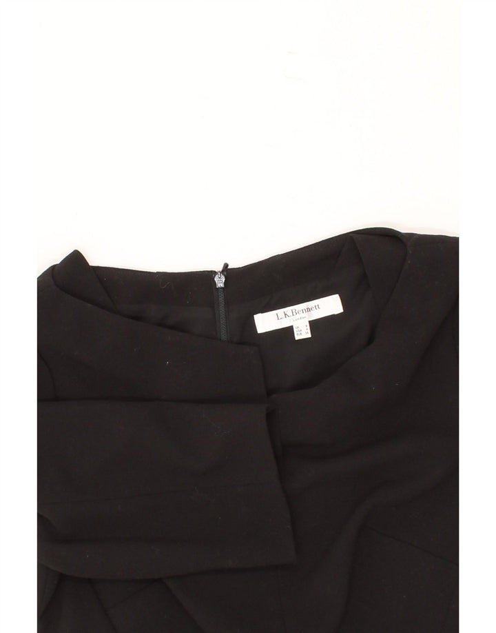 L.K. BENNETT Womens Maxi Sheath Dress UK 8 Small  Black Polyester Vintage L.K. Bennett and Second-Hand L.K. Bennett from Messina Hembry 