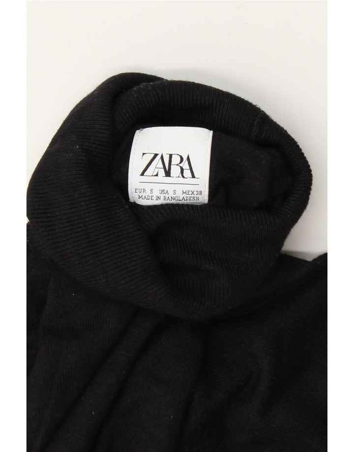 Zara Damen-Pullover mit Rollkragen, Gr. 10, Größe S, Schwarz