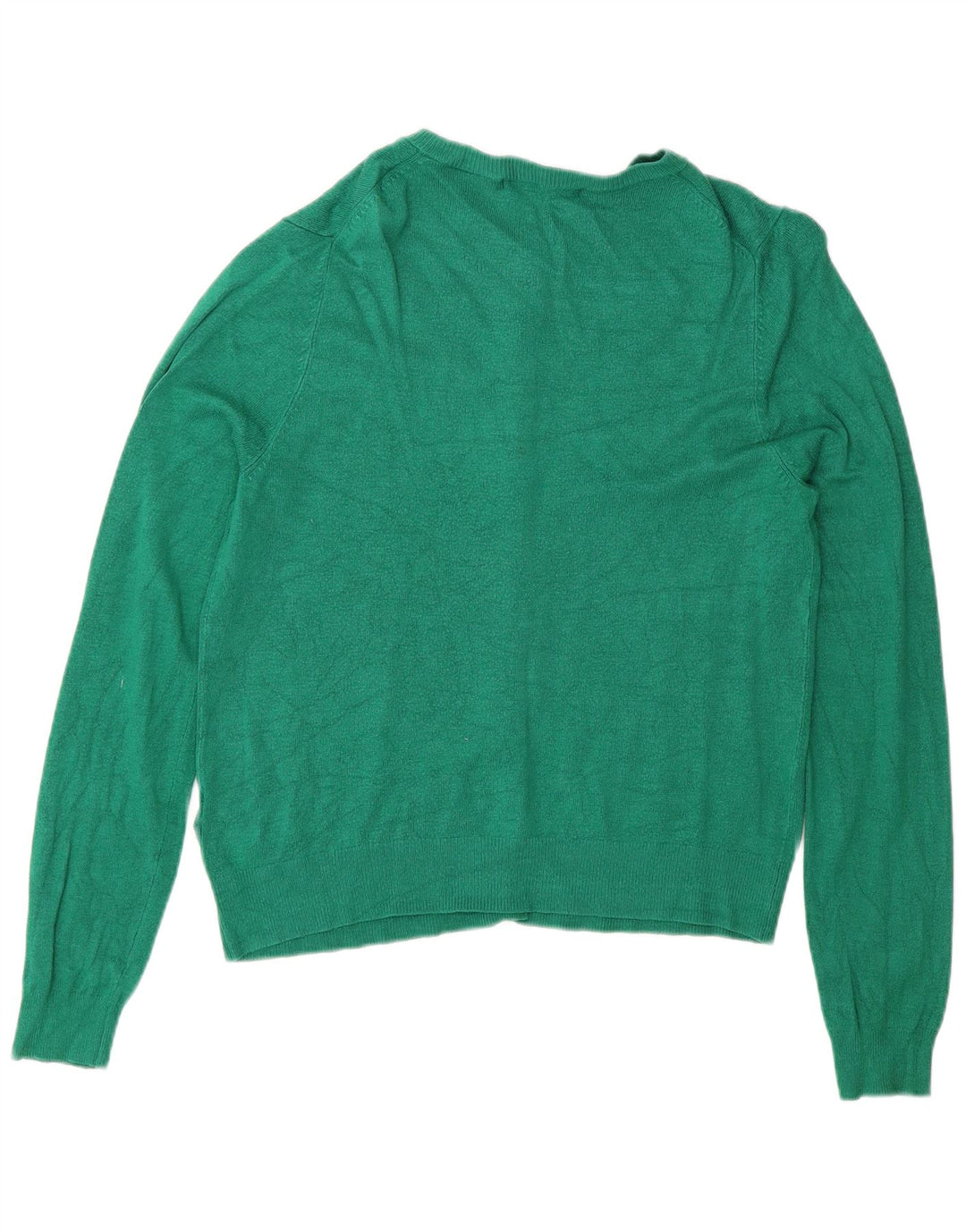 Marks & Spencer Damen-Cardigan-Pullover UK 12 Mittelgrüne Viskose
