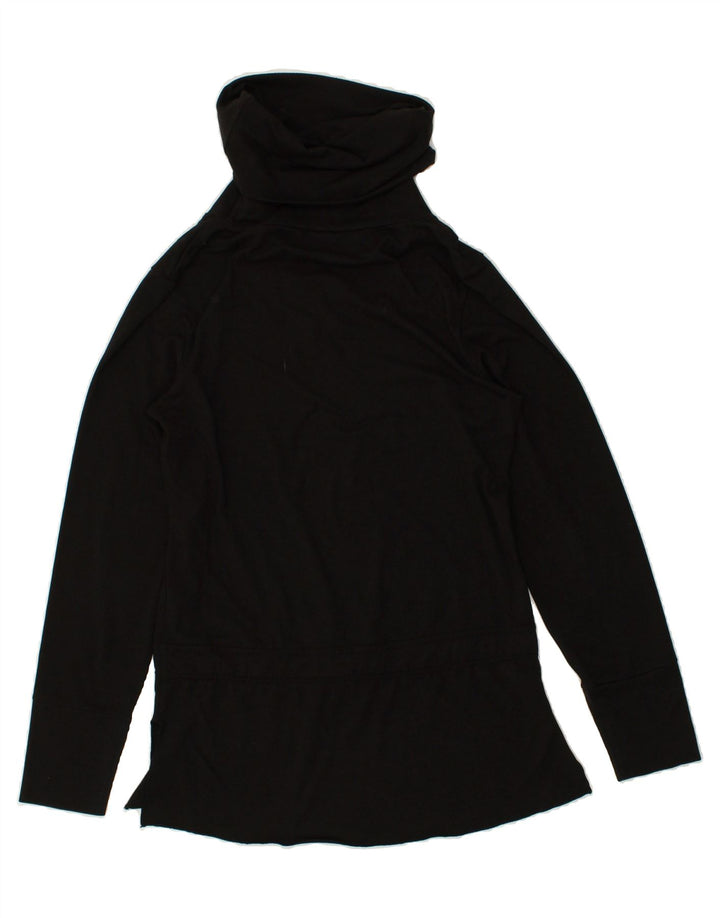 PUMA Womens Roll Neck Top Long Sleeve UK 12 Medium Black Polyester | Vintage Puma | Thrift | Second-Hand Puma | Used Clothing | Messina Hembry 