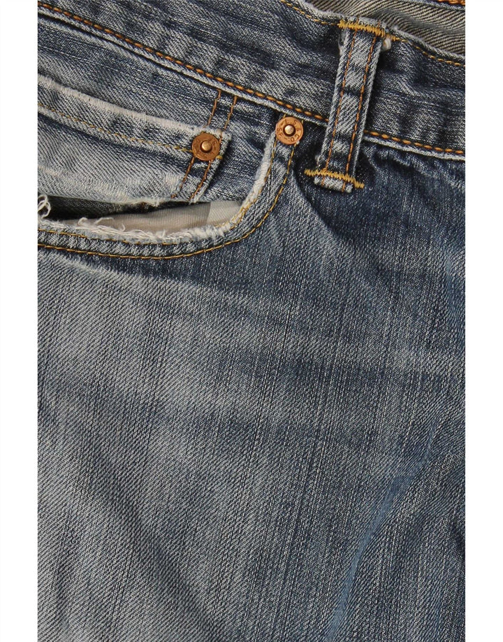 Levi's Herren 501 Distressed Straight Jeans W33 L36 Blaue Baumwolle