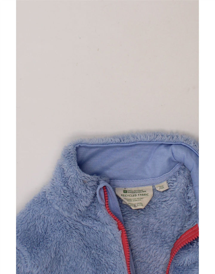 MOUNTAIN WAREHOUSE Girls Fleece Jacket 9-10 Years Blue Polyester Vintage Mountain Warehouse and Second-Hand Mountain Warehouse from Messina Hembry 