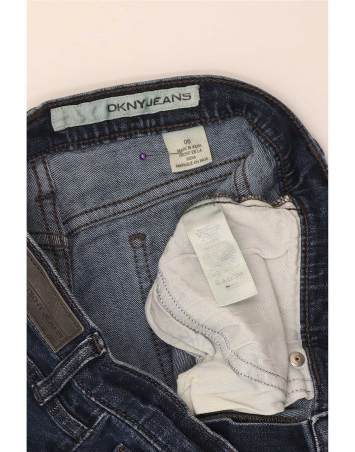 Dkny Damen Bermuda Denim Shorts US 6 Medium W30 Blaue Baumwolle