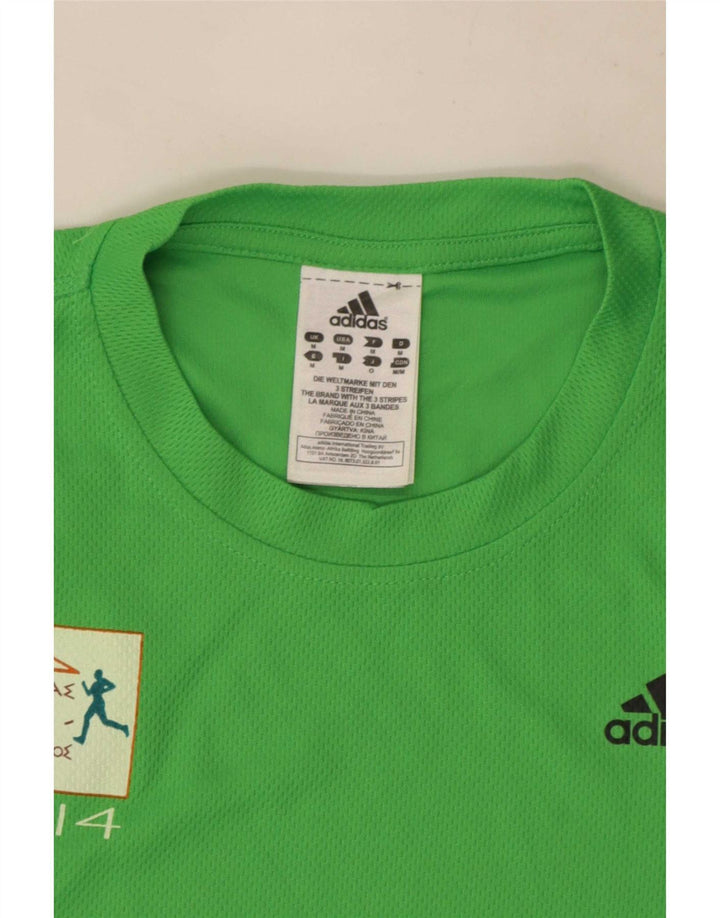 Adidas Herren Aohna Graphic T-Shirt Top Mittelgrünes Polyester