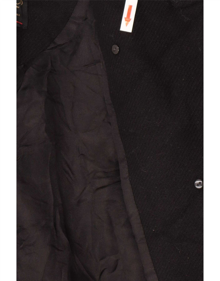 Zara Womens Open Overcoat UK 16 Large Schwarz
