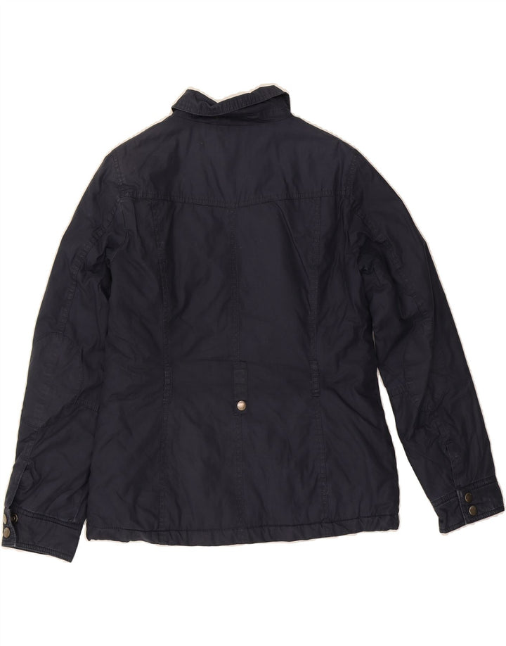 OASIS Womens Utility Jacket UK 12 Medium Navy Blue Cotton Vintage Oasis and Second-Hand Oasis from Messina Hembry 