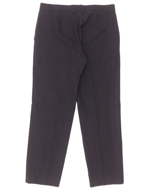 Marks & Spencer Damen-Anzughose mit gerader Passform, UK 10, Größe S, W30, L28, Marineblau