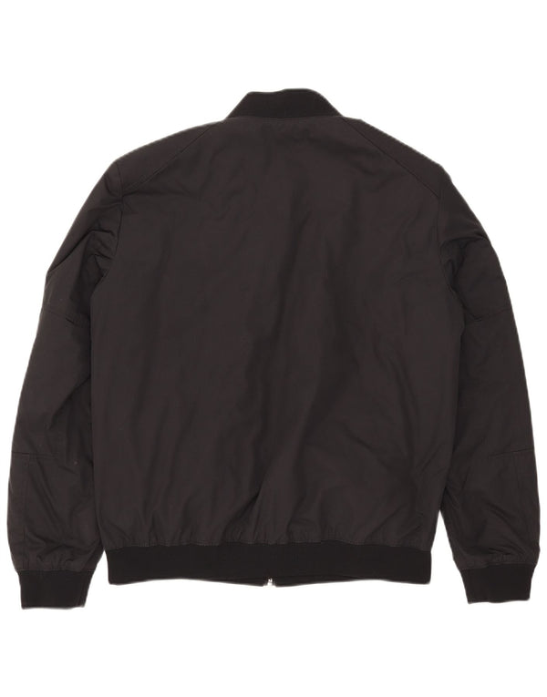 Hugo Boss Herren Wendejacke UK 36 Small Schwarz Polyamid