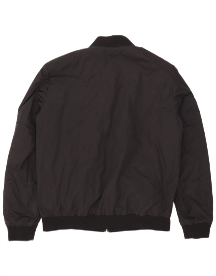 Hugo Boss Herren Wendejacke UK 36 Small Schwarz Polyamid