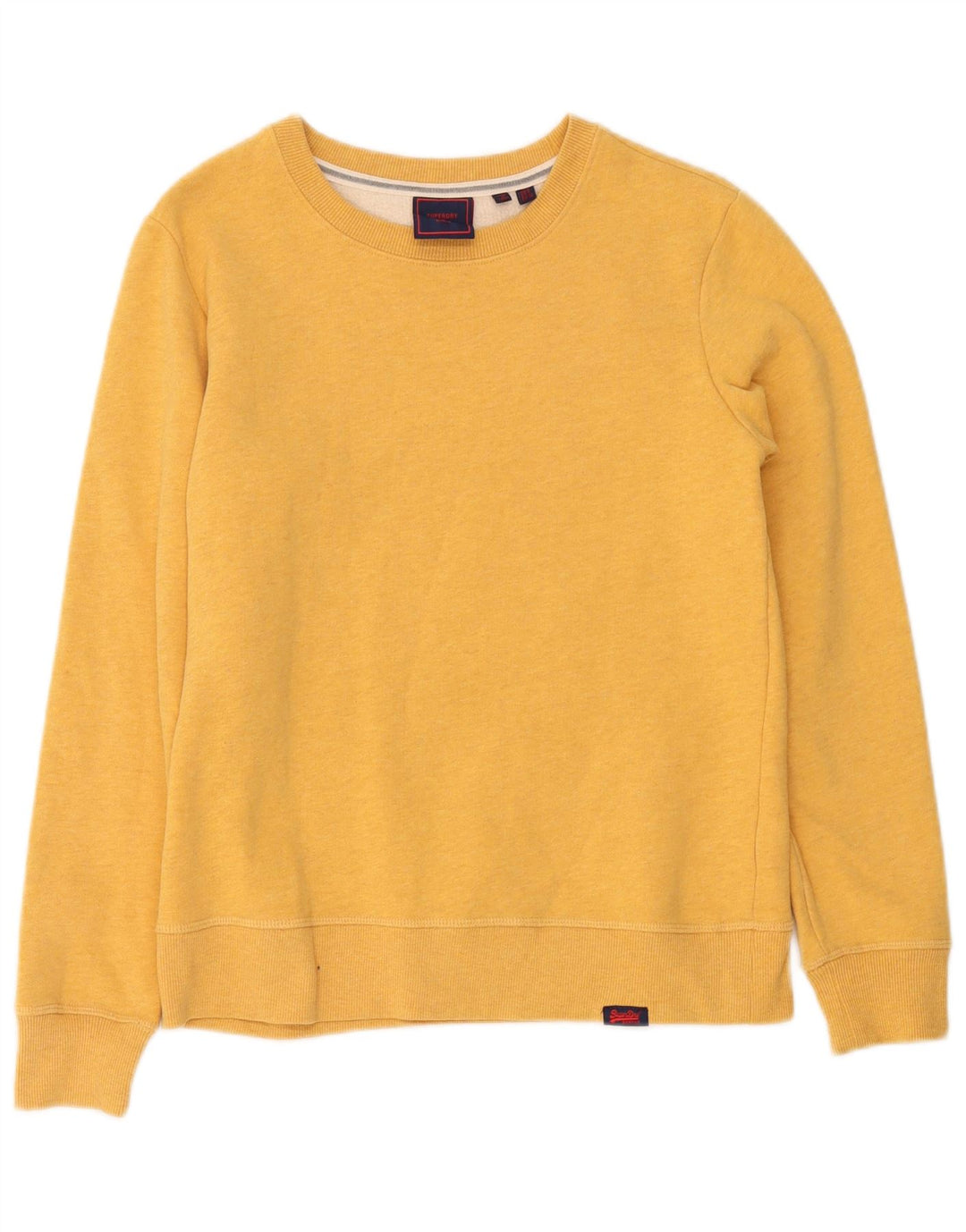 Superdry Damen-Sweatshirt-Pullover in Übergröße, Gr. 8, Gelb, Baumwolle