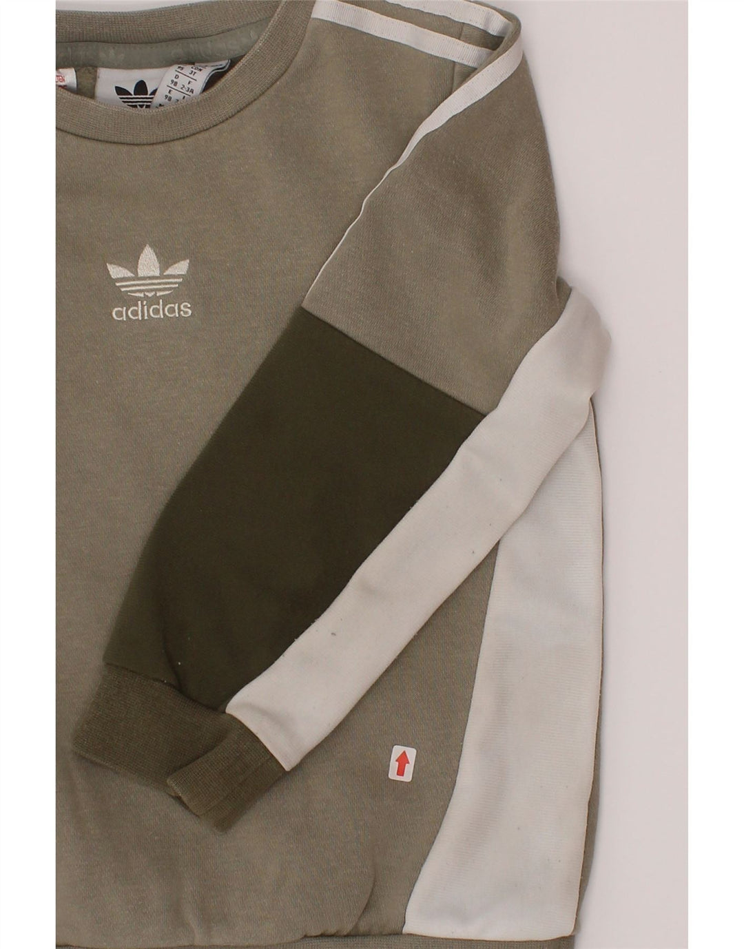 Adidas Jungen Sweatshirt Pullover 2-3 Jahre Grau Colourblock