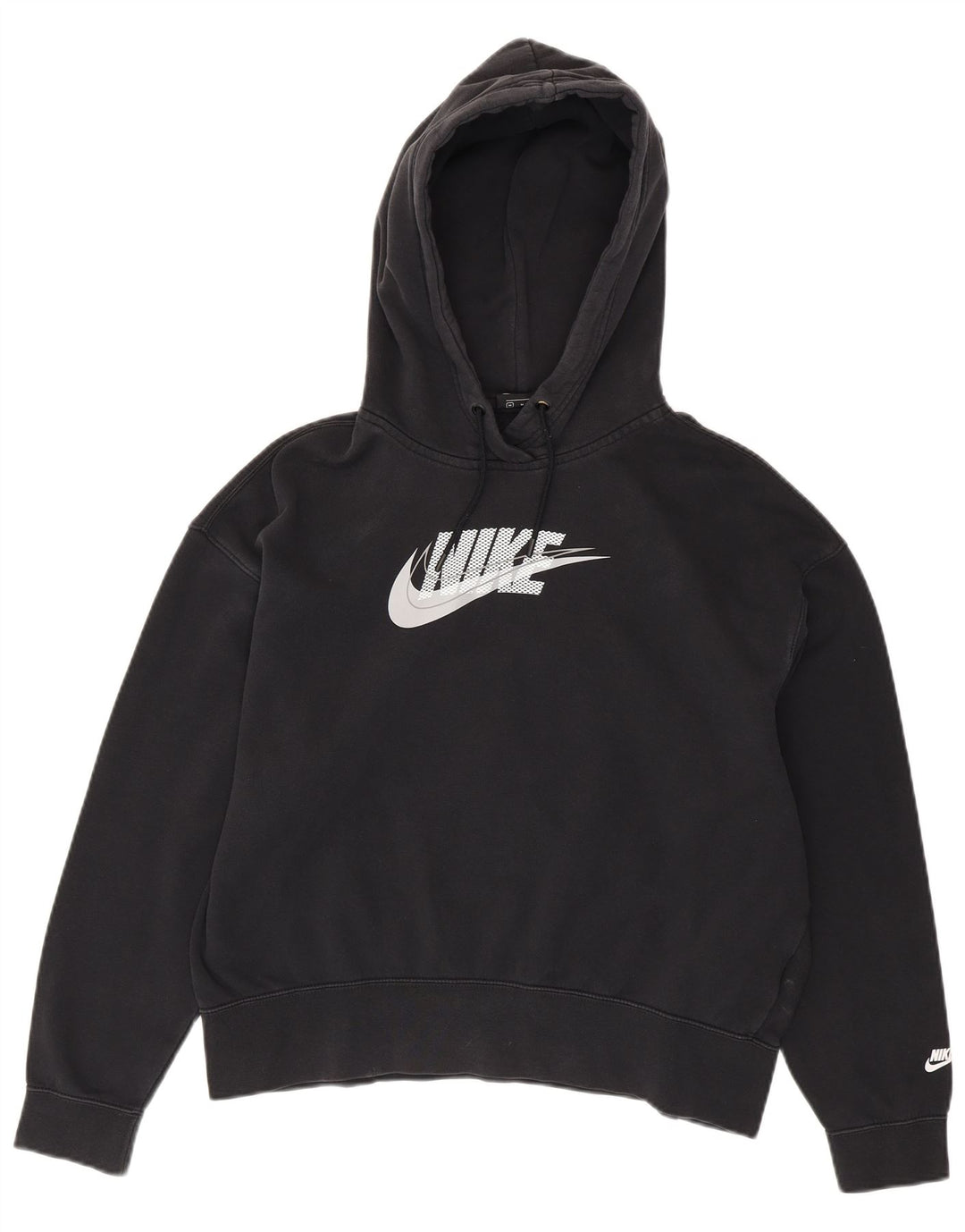 NIKE Herren-Kapuzenpullover mit Grafik, mittelschwarz, Baumwolle