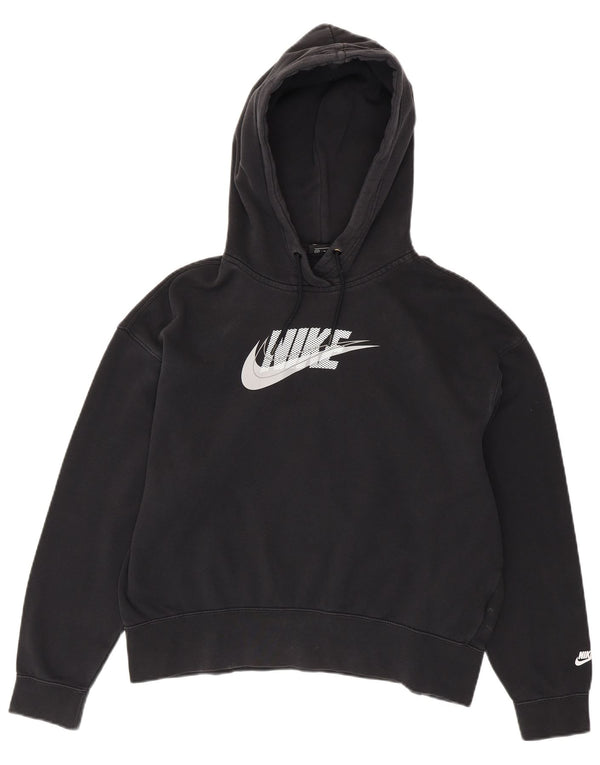 NIKE Herren-Kapuzenpullover mit Grafik, mittelschwarz, Baumwolle