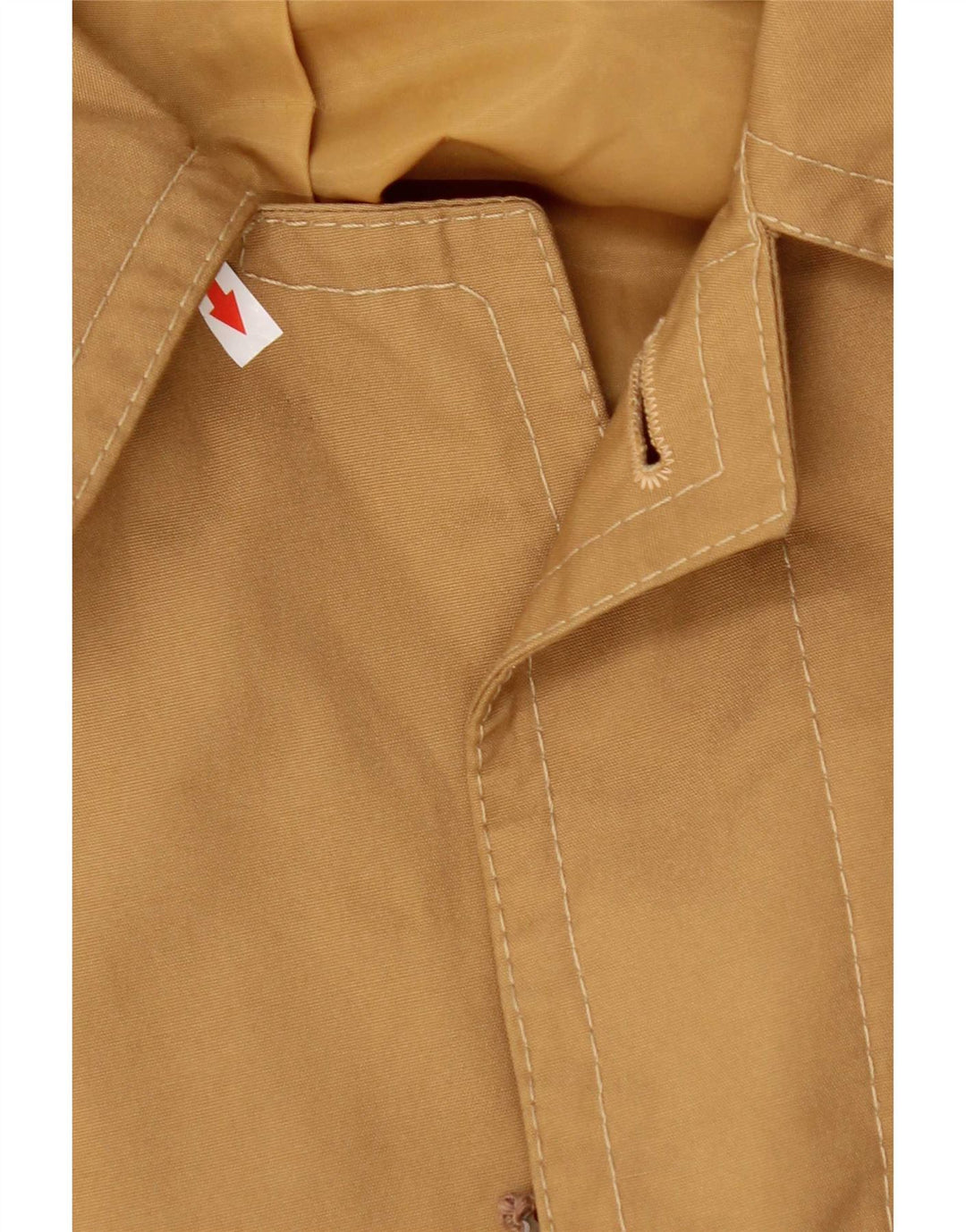 Vintage Herrenmantel UK 40 Große Beige Baumwolle