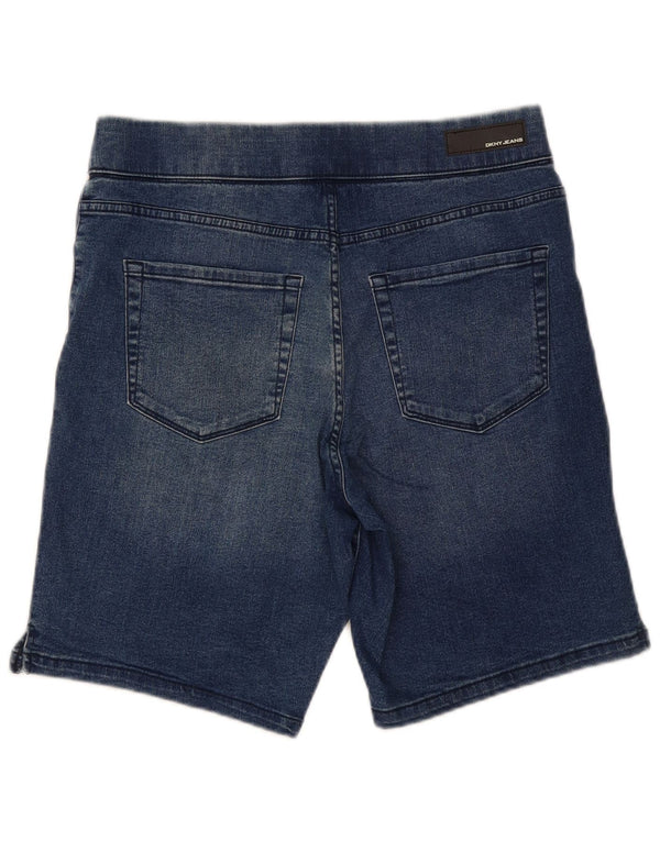 Dkny Damen Jeansshorts Medium W30 Blaue Baumwolle