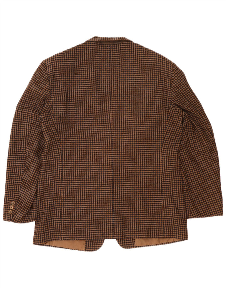 Corneliani Herren 2-Knopf-Blazerjacke IT 56 3XL Brauner Hahnentritt